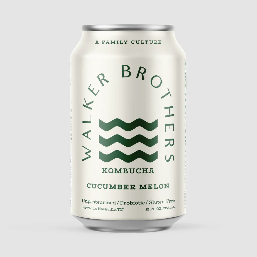 Walker Brothers Cucumber Melon Kombucha 12oz
