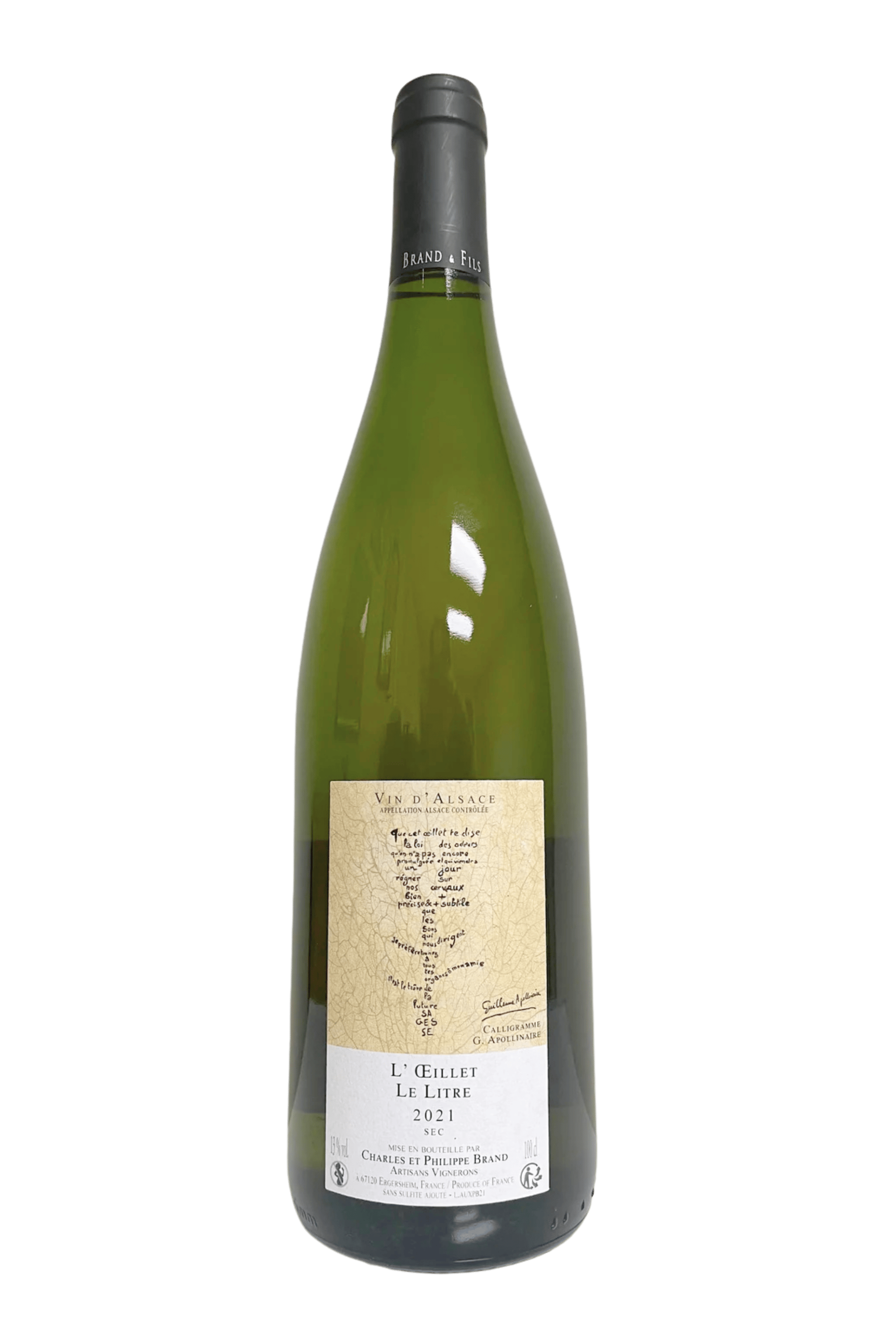 Domaine Brand 'L'oeillet' Pinot Blanc 2023 1L