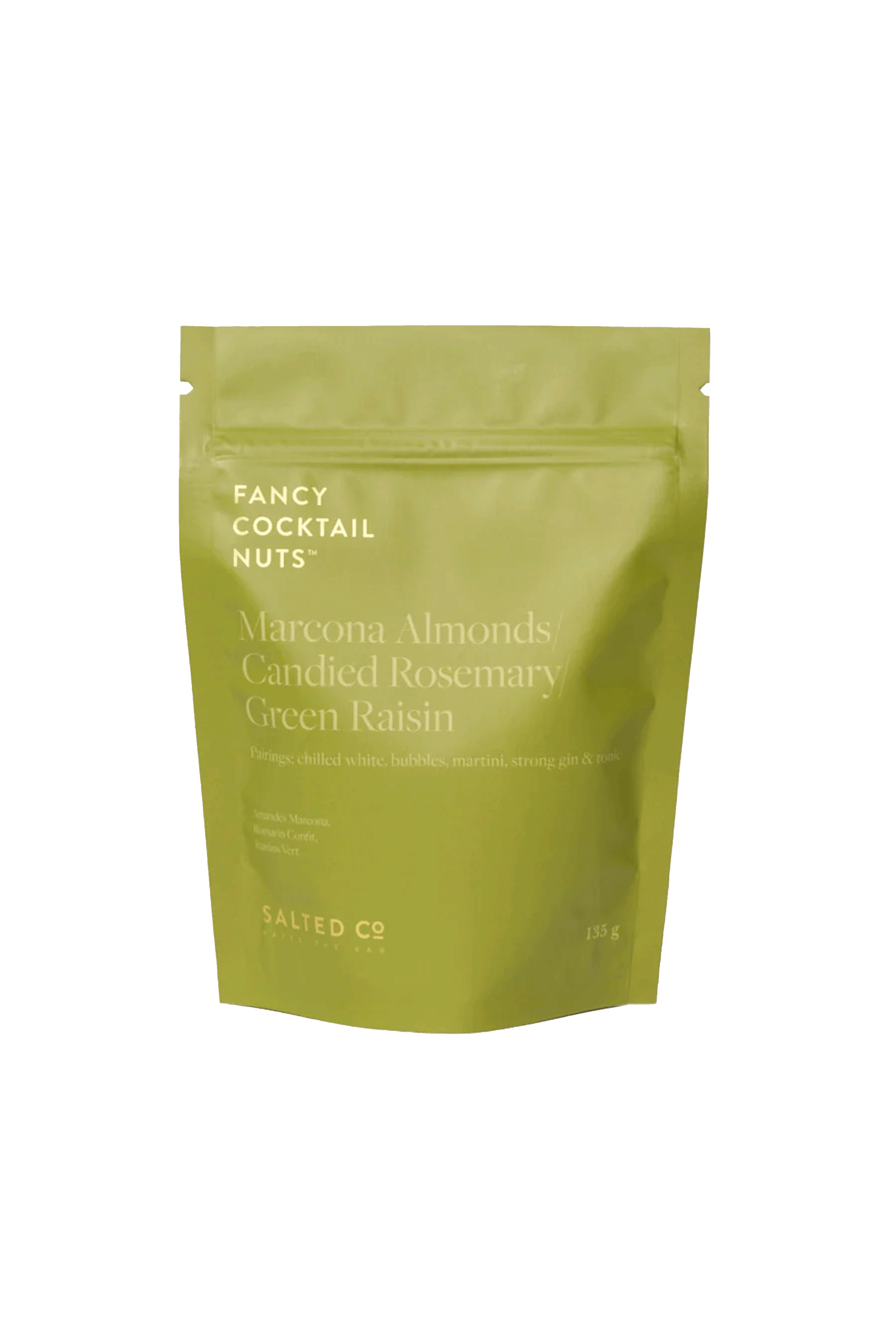 Salted Co Marcona Almonds w/ Candied Rosemary & Green Raisin